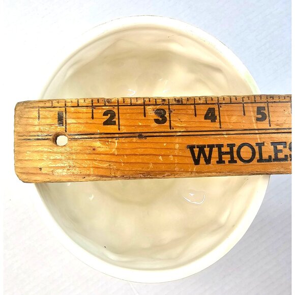 Ornate Vtg Green Ceramic Hand Crafted Pedestal Victorian Candy Jar Farmhouse - Picture 13 of 13